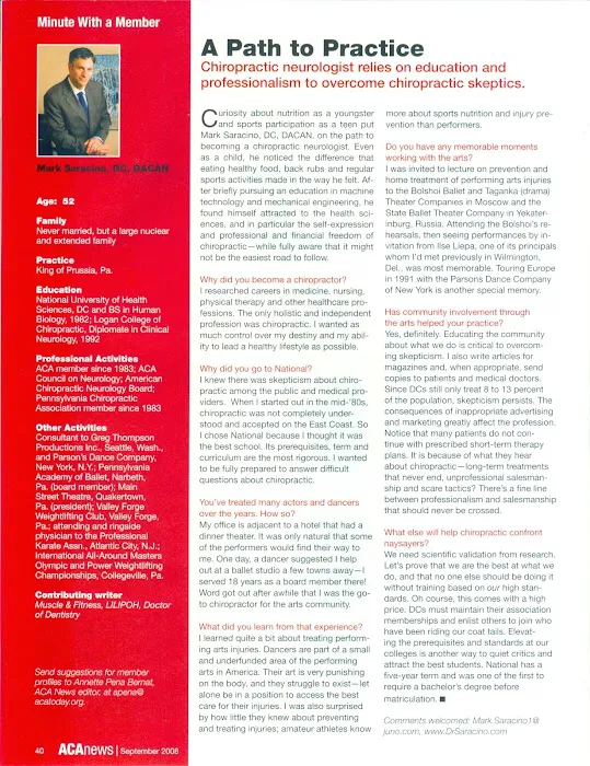Dr. Mark Saracino, Chiropractic Neurologist Picture 3