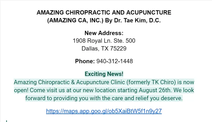 TK Chiropractic & Acupuncture Picture 5