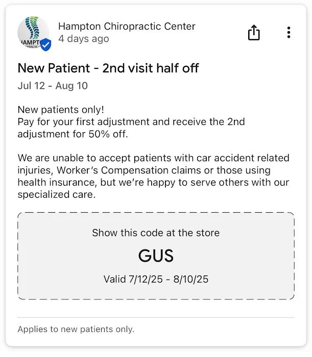 Hampton Chiropractic Center Picture 1