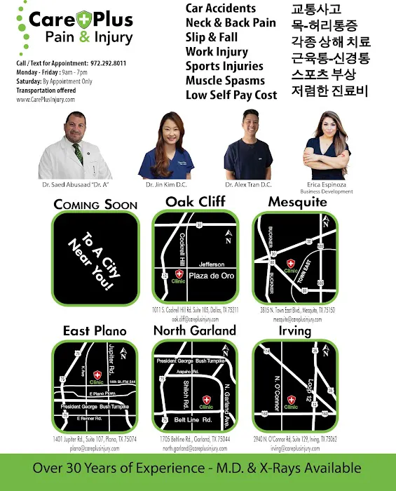 Care Plus Pain & Injury - Dallas, Oak Cliff, Cockrell Hill - Car Wreck Auto Accident Back Doctor Picture 8