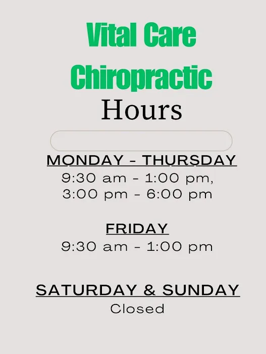 Vital Care Chiropractic-Wellness and Accident Injury Chiropractor Picture 6