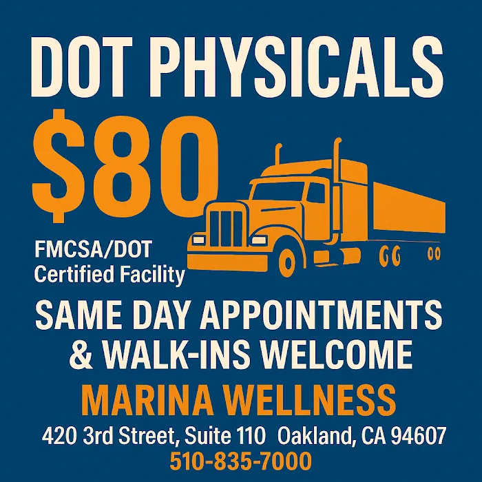 $80 DOT Physicals & Drug Testing - Marina Wellness Picture 9