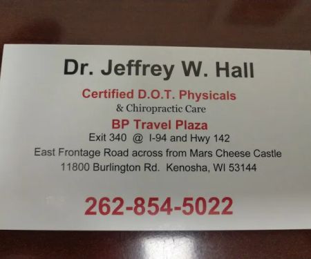 Dr. Hall Certified DOT Physicals and Chiropractic Center