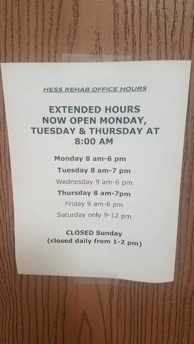 Hess Rehabilitation & Chiropractic Centers, Inc. Picture 1