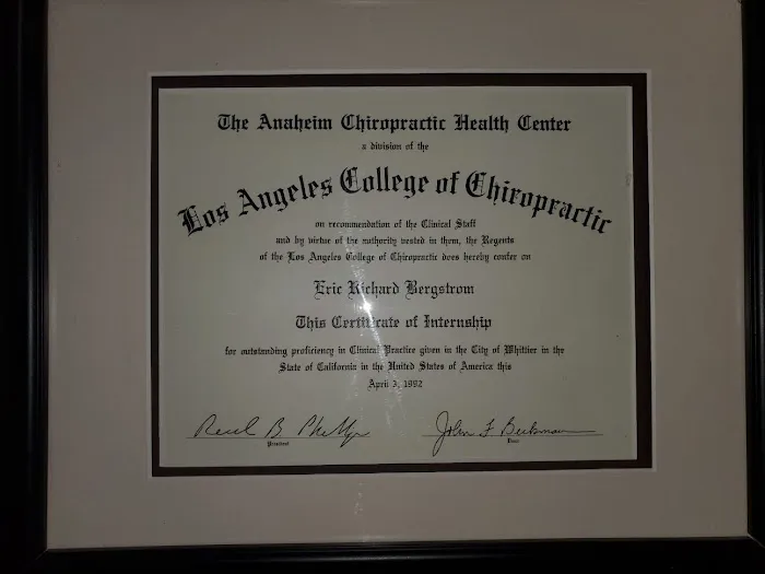 Sports Therapy & Wellness Center, Dr. Eric R. Bergstrom, Chiropractor Picture 5